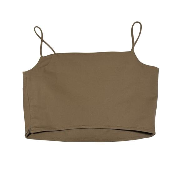 & Other Stories Brown Strappy Crop Top - Picture 5 of 7